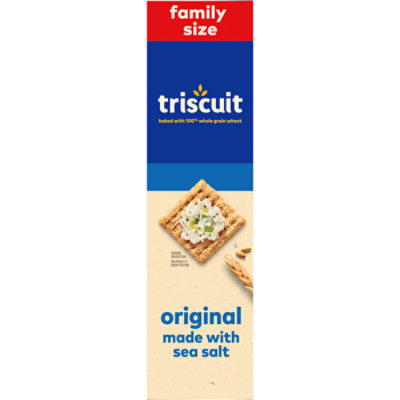 Triscuit Original Whole Grain Wheat Crackers Vegan Crackers Family Size - 12.5 Oz - Image 2