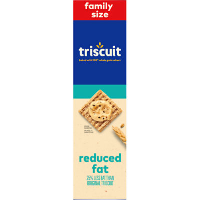 Triscuit Reduced Fat Whole Grain Wheat Vegan Crackers Family Size - 11.5 Oz - Image 2