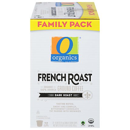 O Organics Organic Coffee Single Serve Cups Dark Roast French Roast - 72-0.39 Oz - Image 2