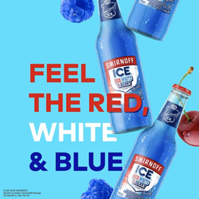 Smirnoff Ice Red White And Berry Malt Beverage 4.5% ABV In Bottles - 6-11.2 Oz - Image 2