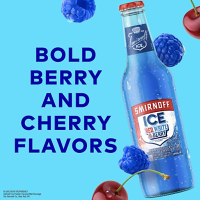 Smirnoff Ice Red White And Berry Malt Beverage 4.5% ABV In Bottles - 6-11.2 Oz - Image 5