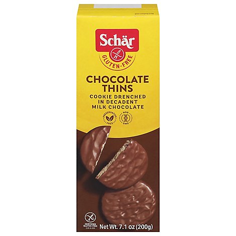 Schar Chocolate Thins Gluten-Free - 7.1 Oz
