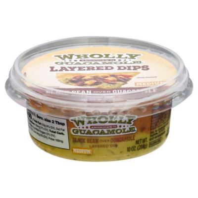 Wholly Guacamole Dip Black Bean Over Guacamole - 10 Oz