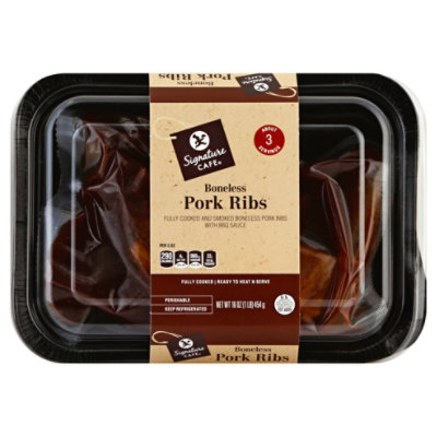 Signature Cafe Boneless Pork Ribs - 16 Oz. - Image 1