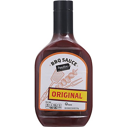 Signature SELECT Sauce Barbecue Original Bottle - 40 Oz - Image 2