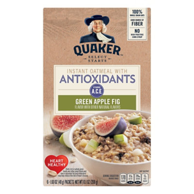Quaker Oatmeal Instant Grenn Apple - 10.1 Oz