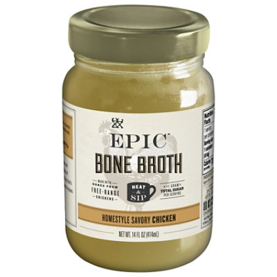 Epic Broth Homestyle Savory Chicken - 14 Oz