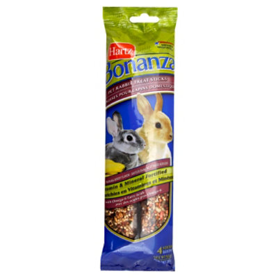 Hartz Bonanza Treat Sticks Pet Rabbit Banana Berry Flavor Wrapper 4 Count acmemarkets