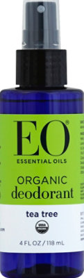 Eo Deodorant Spray Tea Tree Organic - 4 Oz