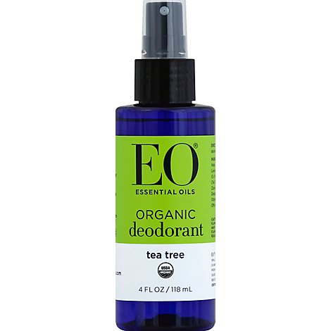 Eo Deodorant Spray Tea Tree Organic - 4 Oz