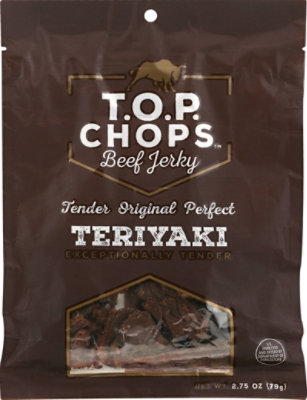 TOP Chops Jerky Beef Teriyaki - 2.75 Oz - Image 2