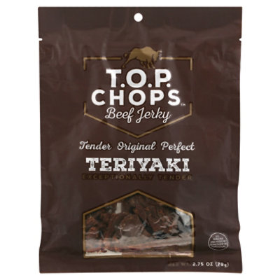 TOP Chops Jerky Beef Teriyaki - 2.75 Oz - Image 1
