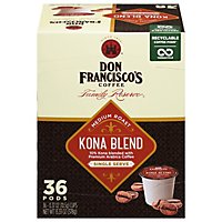 Don Franciscos Coffee Family Reserve Coffee Single Serve Medium Roast Kona Blend - 36-0.37 Oz - Image 3