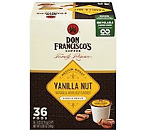 Don Franciscos Coffee Family Reserve Coffee Single Serve Medium Roast Vanilla Nut - 36-0.33 Oz