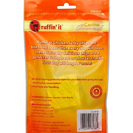 Ruffin It Canine Gourmet Chickn Jerky Chips Bag - 3.5 Oz - Image 3