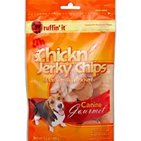 Ruffin It Canine Gourmet Chickn Jerky Chips Bag - 3.5 Oz - Image 2