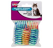 SPOT Cat Toy Colorful Springs Wide 10 Pack Card - 10 Count