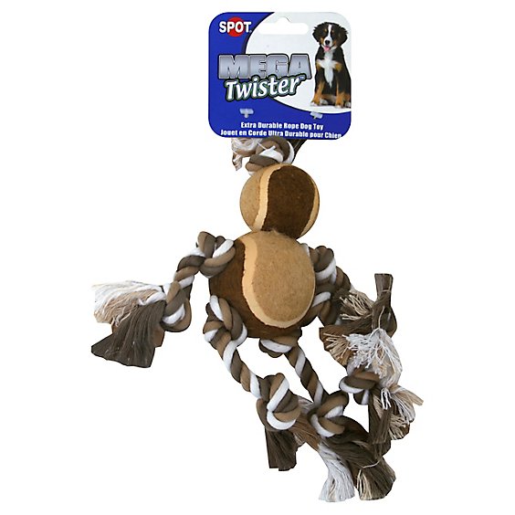 SPOT Dog Toy Mega Twister Rope Double Man - Each