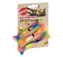 SPOT Cat Toy Catnip Kitty Fun Tubes Colorful Card - 3 Count