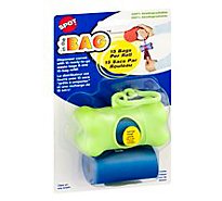 SPOT In the Bag Dispenser Ready To Go With Clip On Any Leash 15 Bags Per Roll Pack - 2 Roll