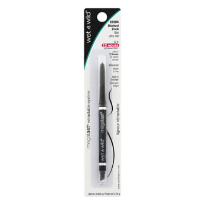 Markwi Megalast Retract Eyelnr Blk/Bk - Each