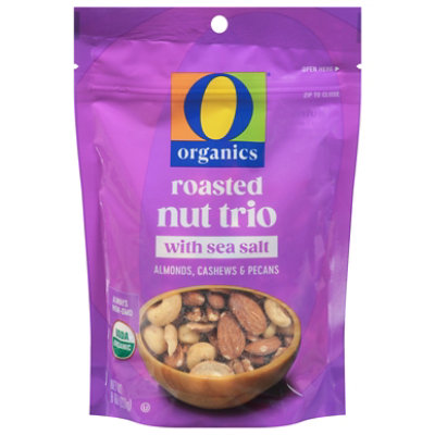 O Organics Nut Trio Roasted with Sea Salt - 8 Oz - Image 1