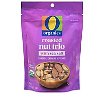 O Organics Organic Nut Trio Roasted with Sea Salt - 8 Oz