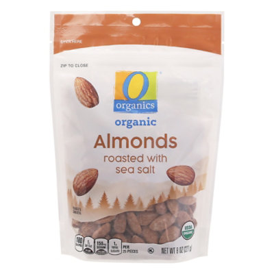 O Organics Organic Almonds Roasted with Sea Salt - 8 Oz - Image 4