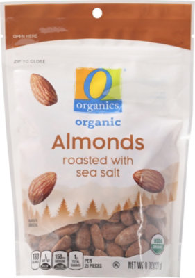 O Organics Organic Almonds Roasted with Sea Salt - 8 Oz - Image 2