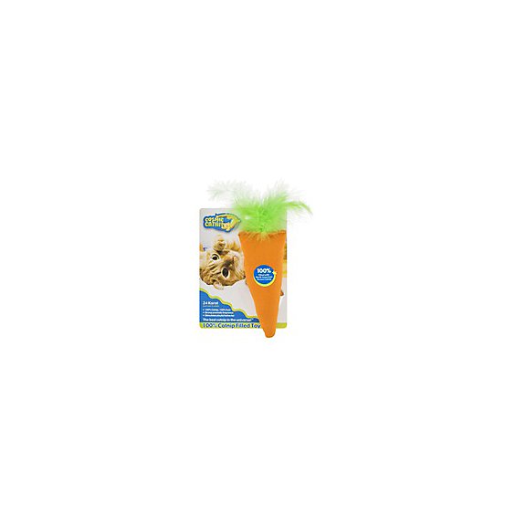 OurPets Cosmic Catnip Cat Toy Catnip Filled Carrot Pack - Each