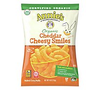 Annies Homegrown Baked Corn Puffs Organic Cheddar Cheesy - 4 Oz