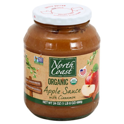 North Coast Organic Apple Sauce Cinnamon - 24 Oz