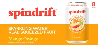 Spindrift Orange Mango Sparkling Water - 8-12 Fl. Oz. - Image 5