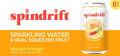 Spindrift Sparkling Water Orange Mango - 8-12 Fl. Oz.