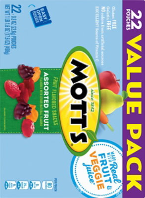 Motts Fruit Flavored Snacks Assorted Fruit Value Pack - 22-0.8 Oz - Image 5