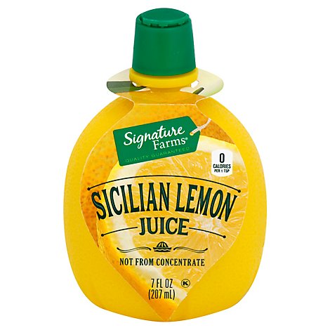 Signature Farms Sicillian Lemon Juice Squeeze - 7 Fl. Oz.