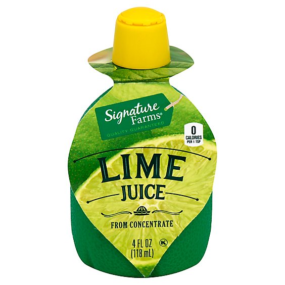 Signature Farms Lime Juice Squeezze - 4 Fl. Oz.