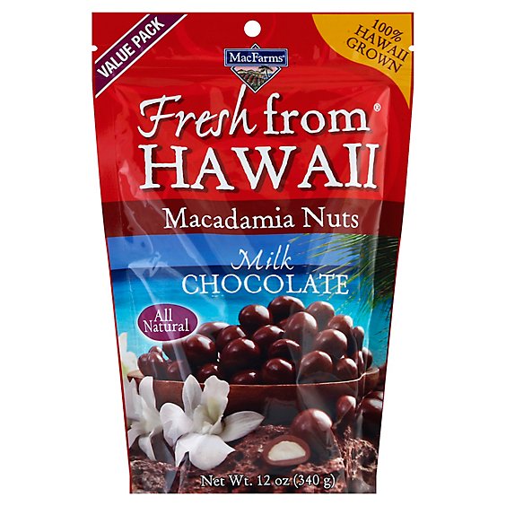 MacFarms Of Hawaii Milk Chocolate Bags 12 Ounce - Each