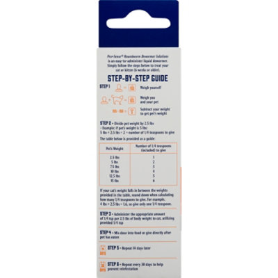 Pro Sense Dewormer Solutions For Cats Kittens Box 4 Oz carrsqc