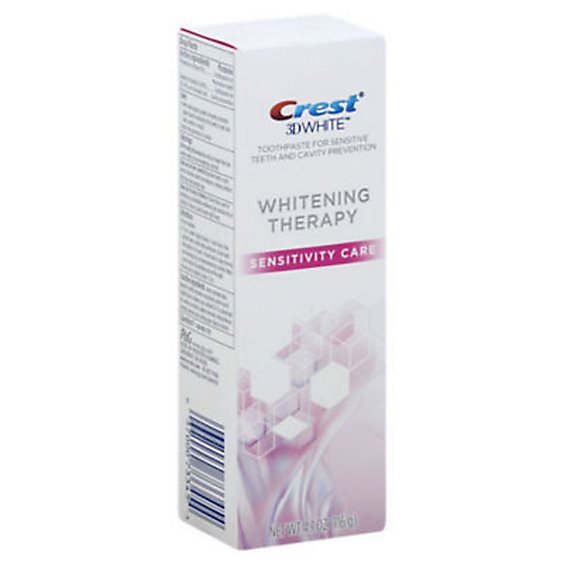 Crest 3D White Toothpaste Whitening Therapy Sensitivity Care - 4.1 Oz