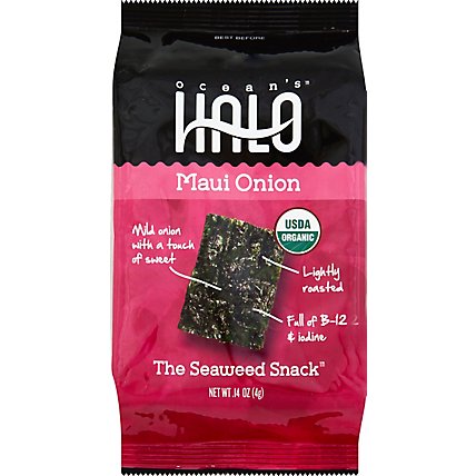 Oceans Halo Maui Onion The Seaweed Snack - .14 Oz - Image 2