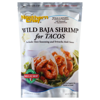 Northern Chef Wild Baja Shrimp For Tacos - 10 Oz.