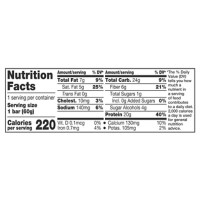 One Chocolate Chip Cookie Dough Protein Bar - 2.12 Oz - Image 4