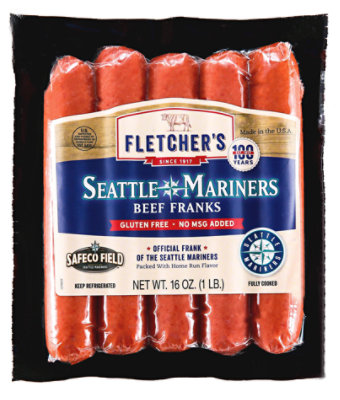 Fletchers Mariners Beef Franks - 16 Oz