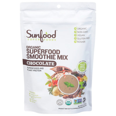 Ss Chocolate Smoothie Mix Organic - 8 Oz