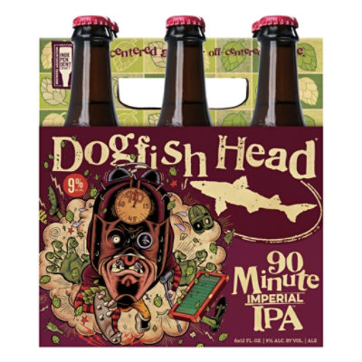 Dogfish Head Beer IPA 90 Minute Pack In Bottles - 6-12 Fl. Oz. - Image 3