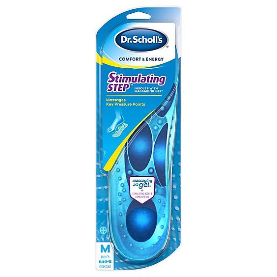 Dr Scholl Step Insoles Mens - 1 Pair