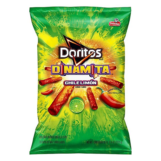 Doritos Tortilla Chips Dinamita Chile Limon - 11.25 Oz