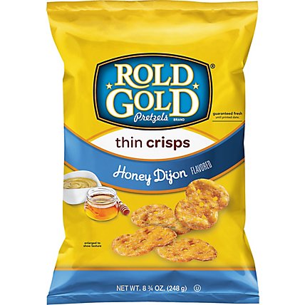 ROLD GOLD Pretzels Thins Crisps Honey Dijon - 8.75 Oz - Image 2