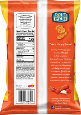 ROLD GOLD Pretzels Thins Crisps Buffalo Hot Wings - 8.75 Oz - Image 6